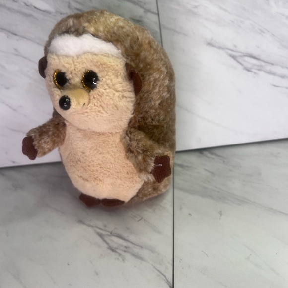 TY Beanie Boos Velvet IDA the Hedgehog 6" With Glitter Eyes Stuffed Plush Toy - Picture 6 of 6